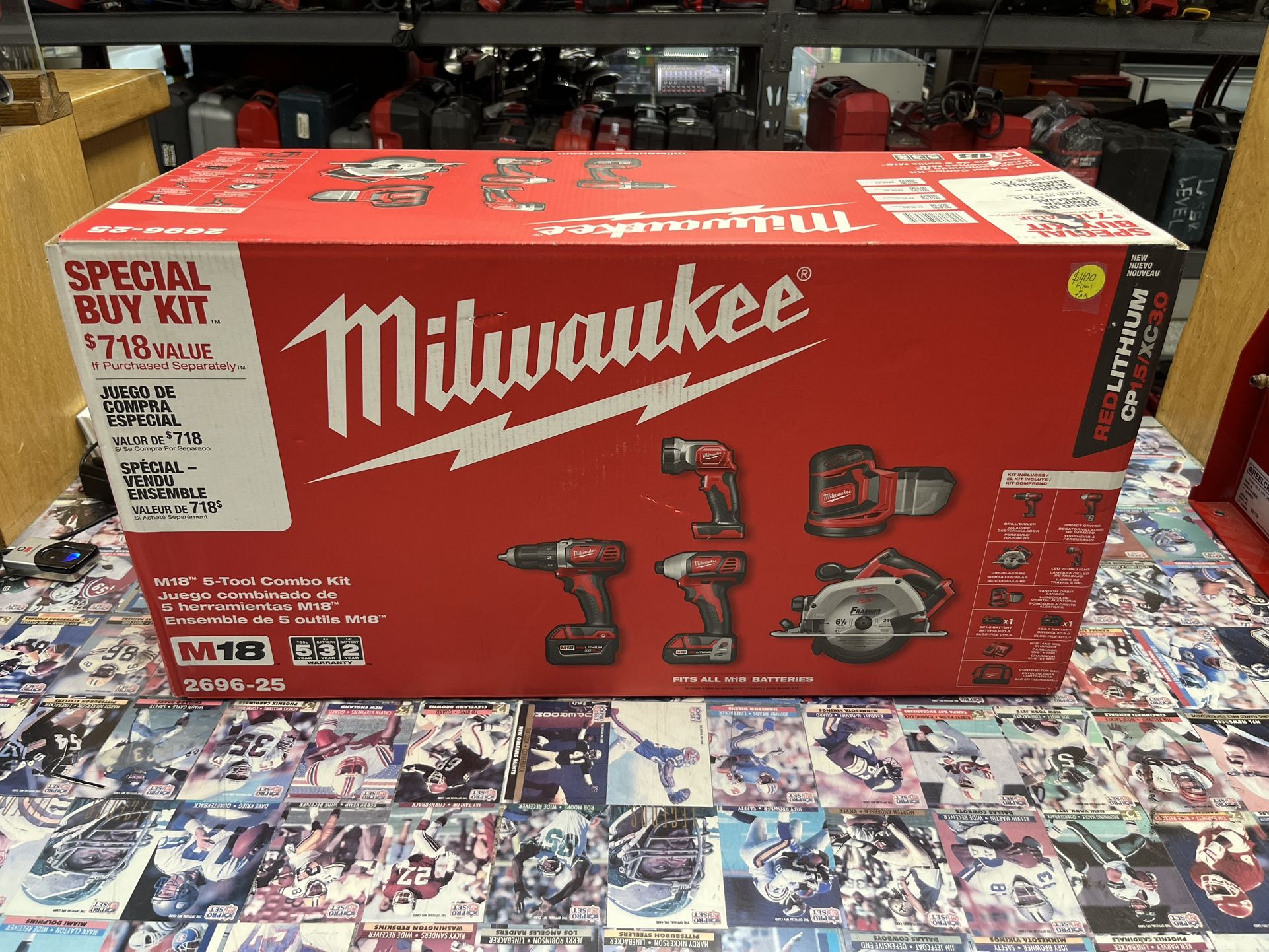 Milwaukee 2696-25 M18 5 Tool Combo Kit
