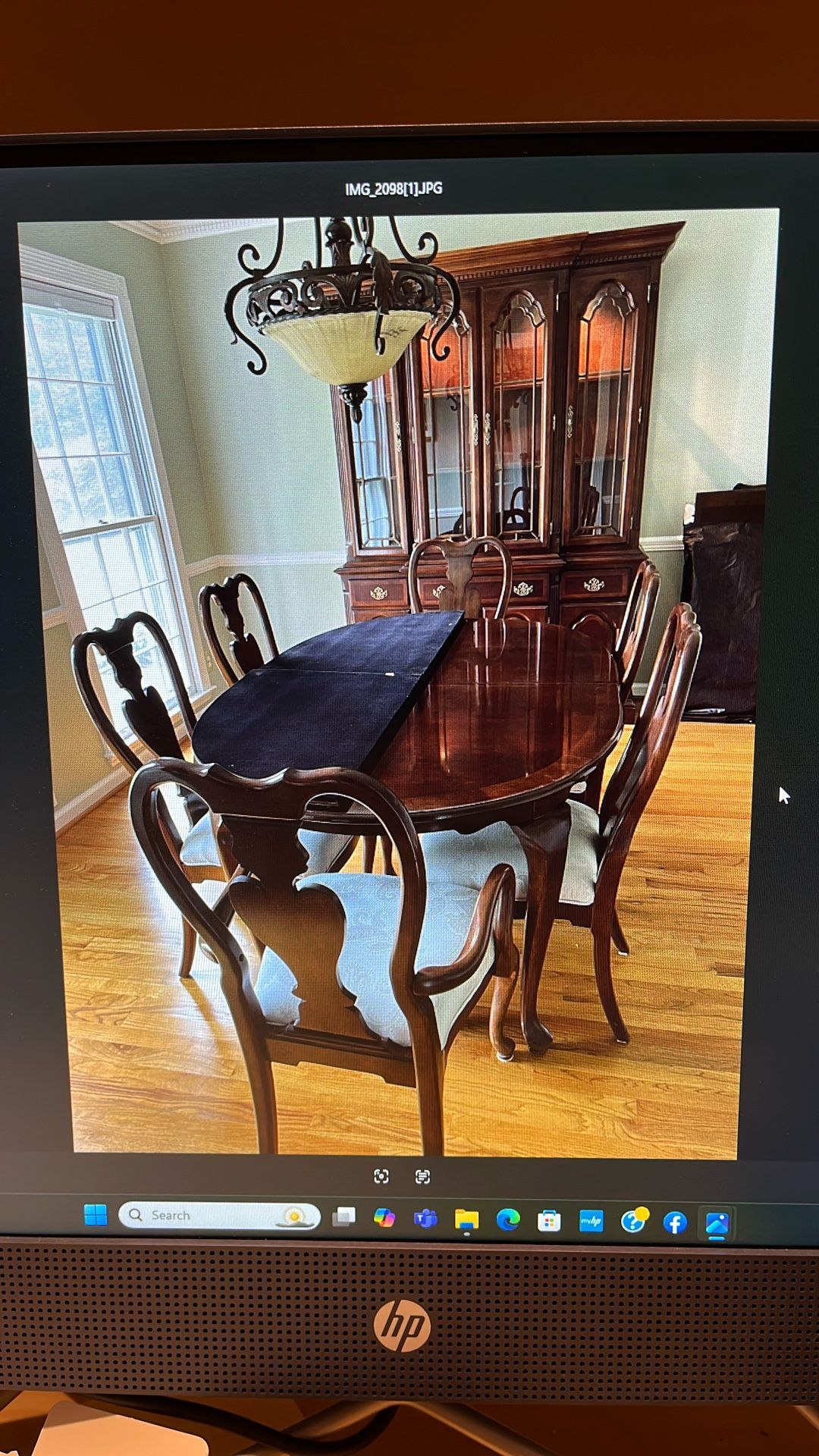 Dining Room Set Cherry Finish