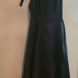 HIGH LOW MIKADO GOWN/DRESS  WITH ASYMMETRICAL 