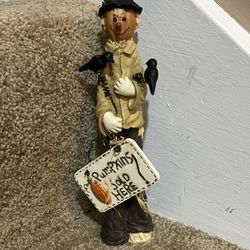 Scarecrow 8” tall skinny Halloween fall decor pumpkins sold here 