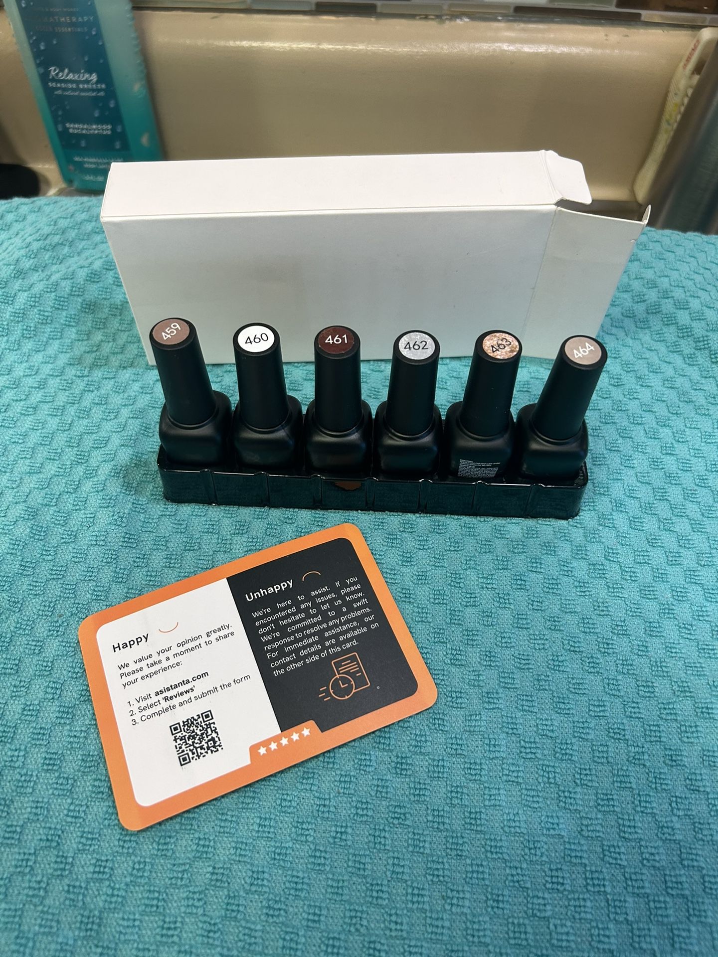 NEW. 6 x Beetles Gel Nail Polish set color palette #’s 459 - 464