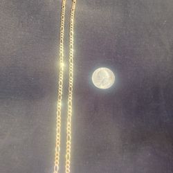 10K Solid Gold Figaro Chain