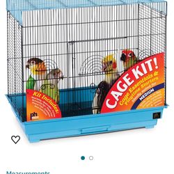 Prevue Pet Products 91340 Flight Bird Cage Kit Blue Small