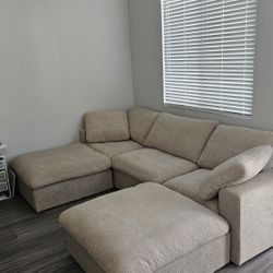 Cloud Couch 5 Piece Sectional (Newly owned)