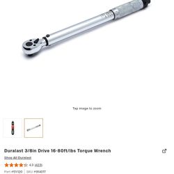 Duralast 3/8in Drive 16-80ft/lbs Torque Wrench