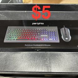 Gaming Backlit LED Keyboard And Mouse Combo