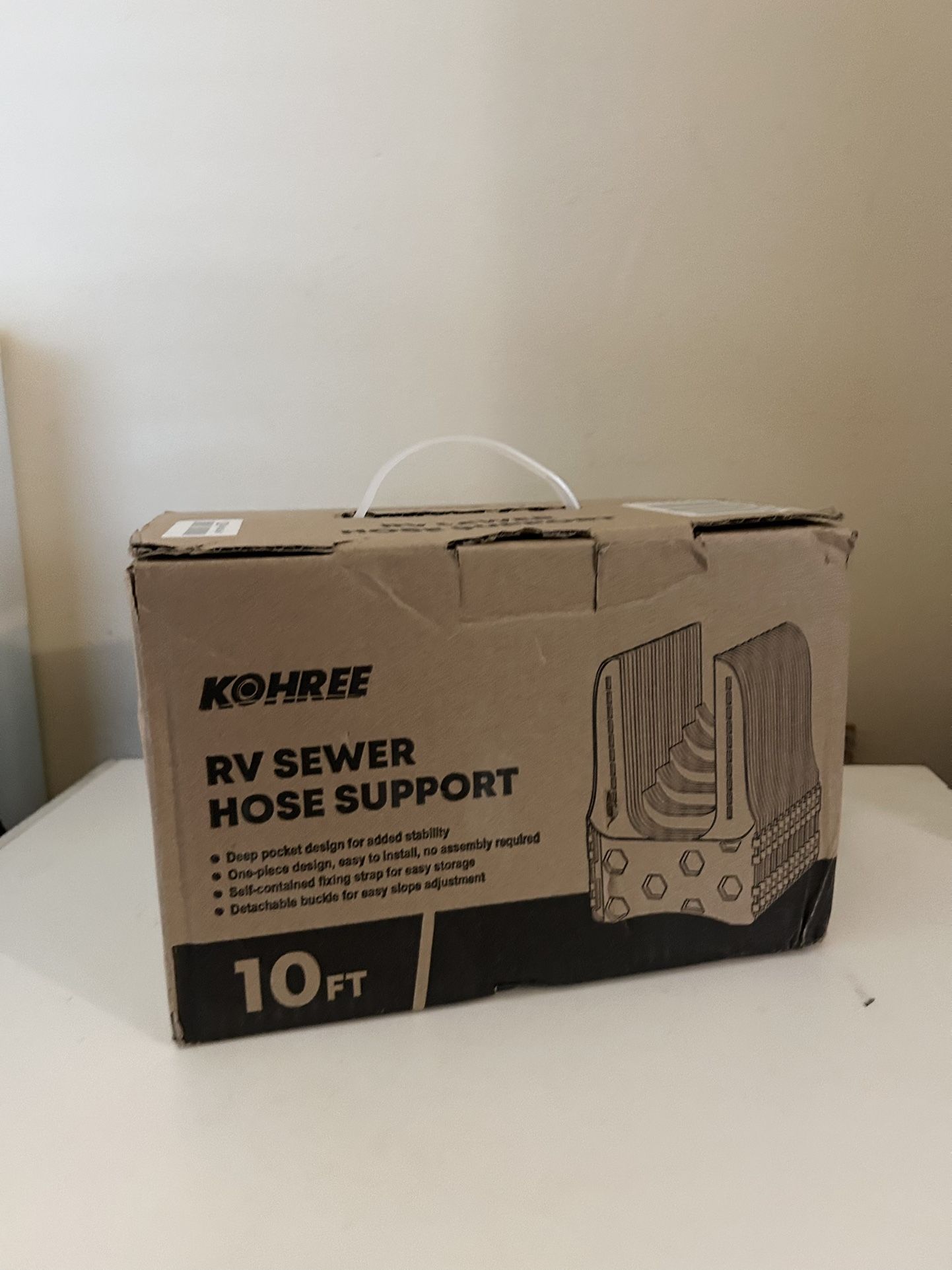 Adjustable RV Hose Support – Secure 3″ Sewer Hose, Easy Setup
