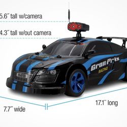 Gran Prix Rally Racer 1:10 Large Scale Remote Control Car with Removable WiFi Camera