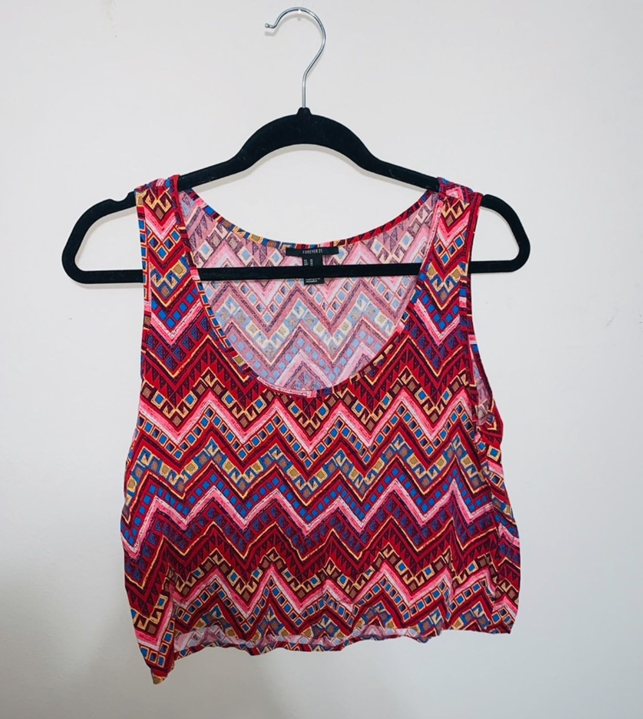 Red Shirt Crop Top