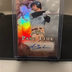 Lance Berkman 2025 Panini Crusade Past Time Auto Pts-lb /99