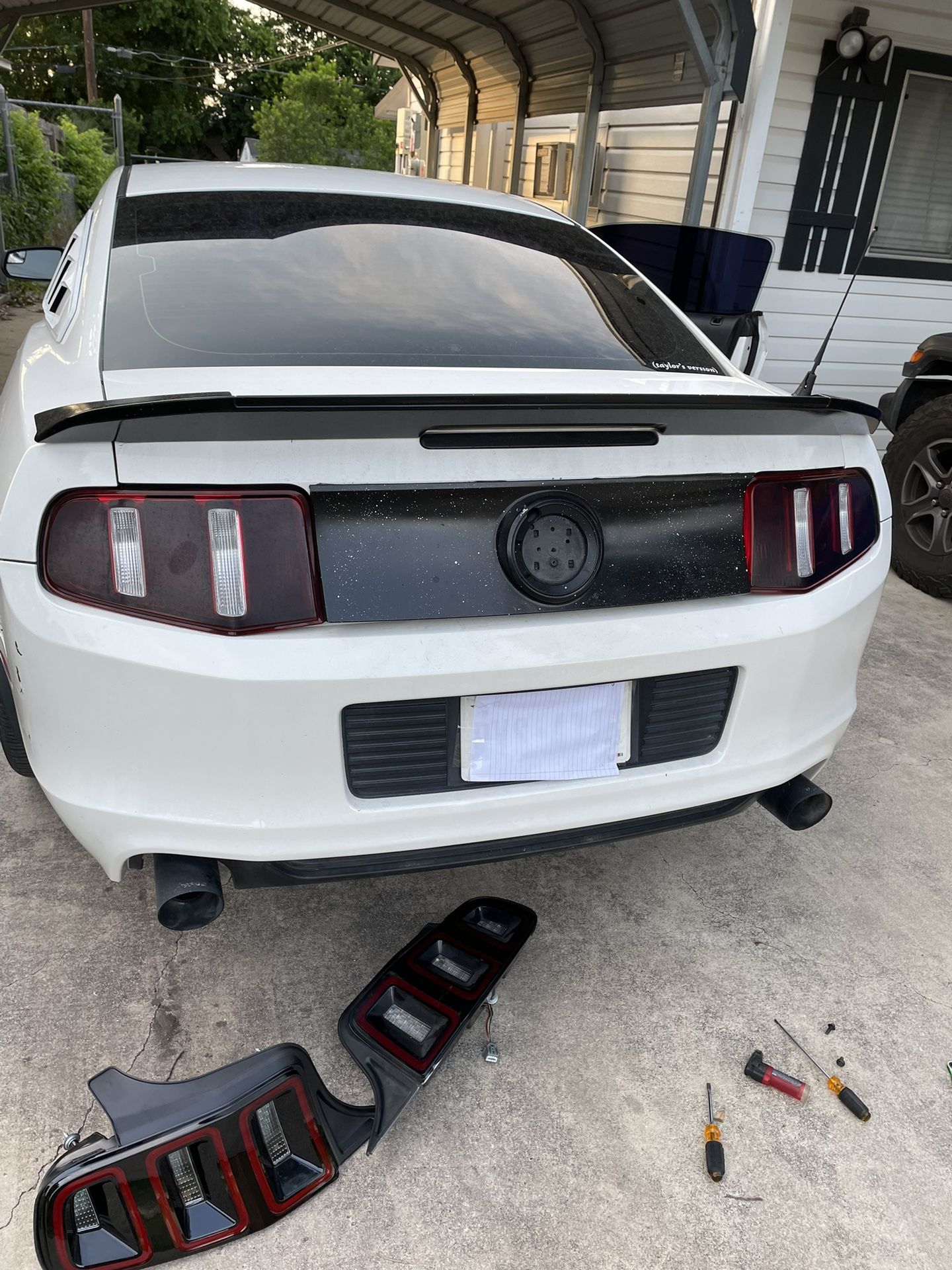 Ford Mustang Tinted Tail Lights 2010-2014