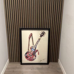 Electric Guitar Dimensional Collage 