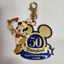 Rare Lanyard Hanging Disney 50th Happiest Homecoming 2005 Official Pin Trading