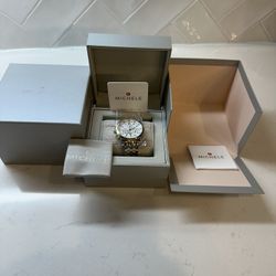 Michele Women’s Two-Tone Stainless Steel Watch – Brand New!