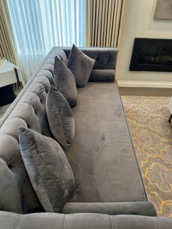 Modern Gray Couch 