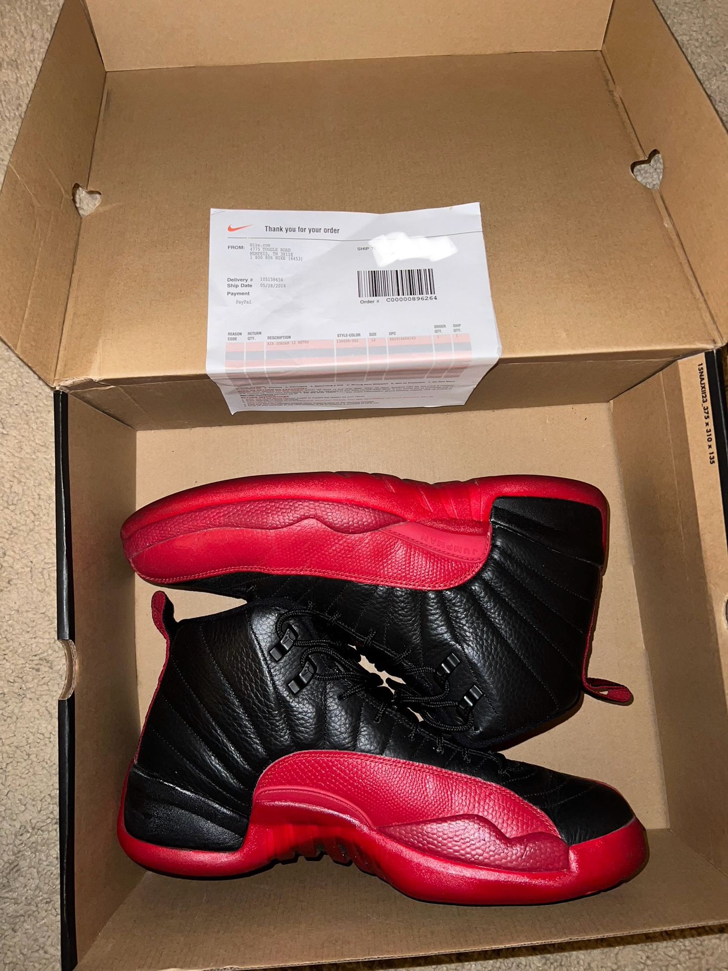 2016 Retro Jordan 12 ‘Flu Game’