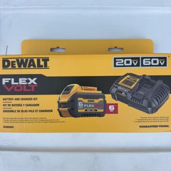 [NEW] (DCB606C) DEWALT20V/60V MAX* FLEXVOLT® 6Ah Battery Kit