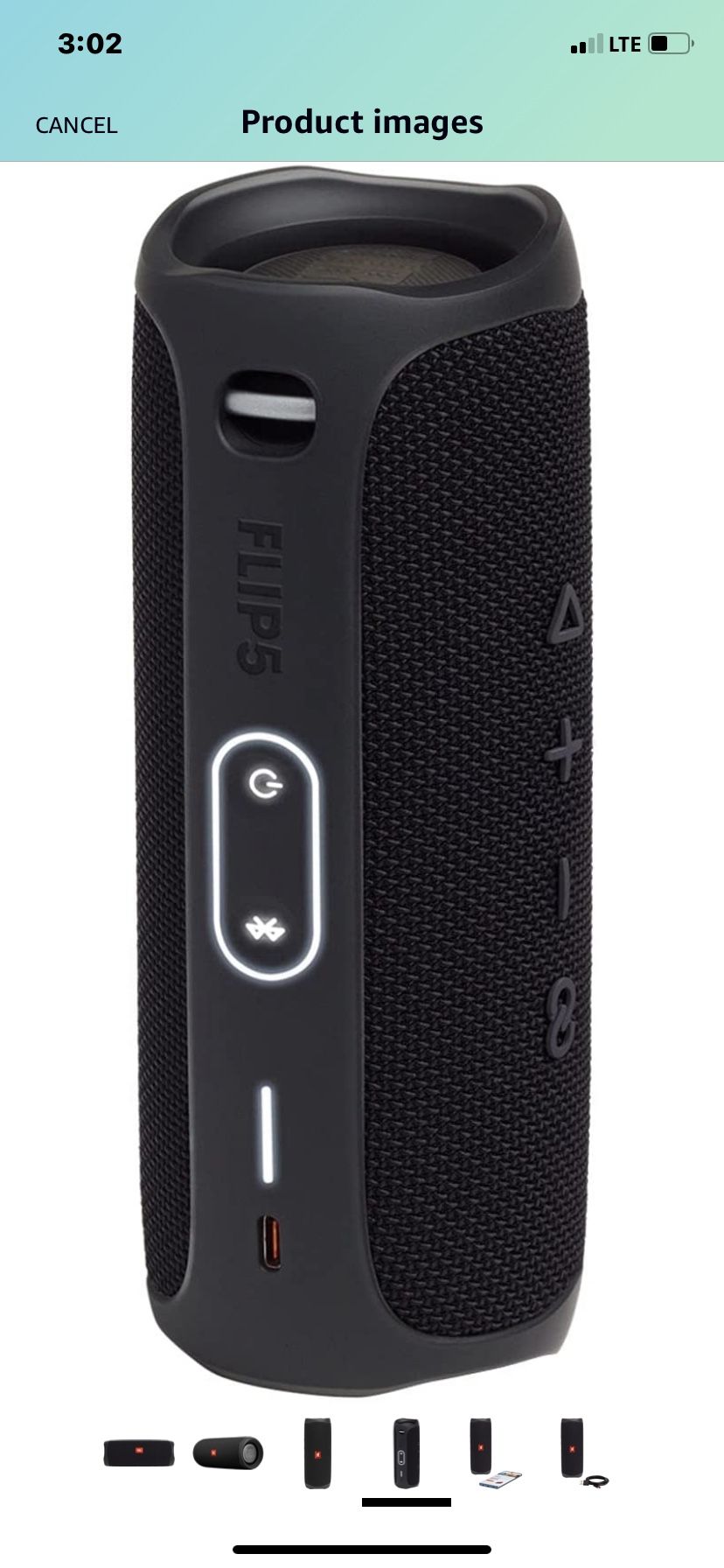 JBL FLIP 5, Waterproof Portable Bluetooth Speaker, Black (New Model)