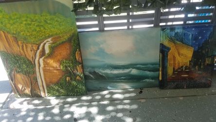 3 paintings/ wall art