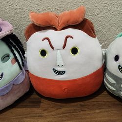 NWT Lock, Shock, and Barrel Squishmallows from Nightmare Before Christmas, from 12 to 14", Circa 2021