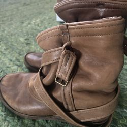Handmade caramel Leather Boots