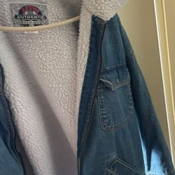 Levi Vintage Jean Jacket Sherpa Size L