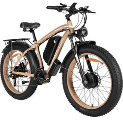 Peak 3000W 26” Fat tire Dual Motor Ebike 38 MPH, 48V 23AH Battery
