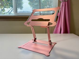 Urmust Adjustable Aluminum Laptop Stand Rose Gold