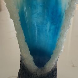 Acrylic Wave Vase - 11 1/2” X 4”