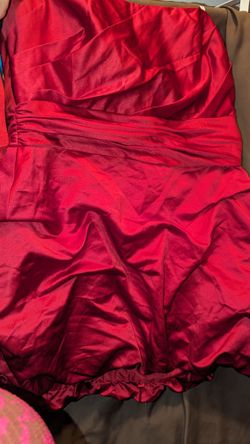 Apple Colored Strapless Dress