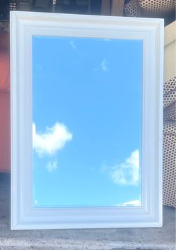 White Frame Mirror