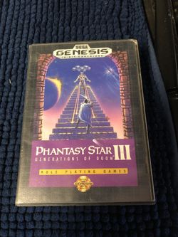 Video game Phantasy Star III 3 (Sega Genesis) Complete in Case