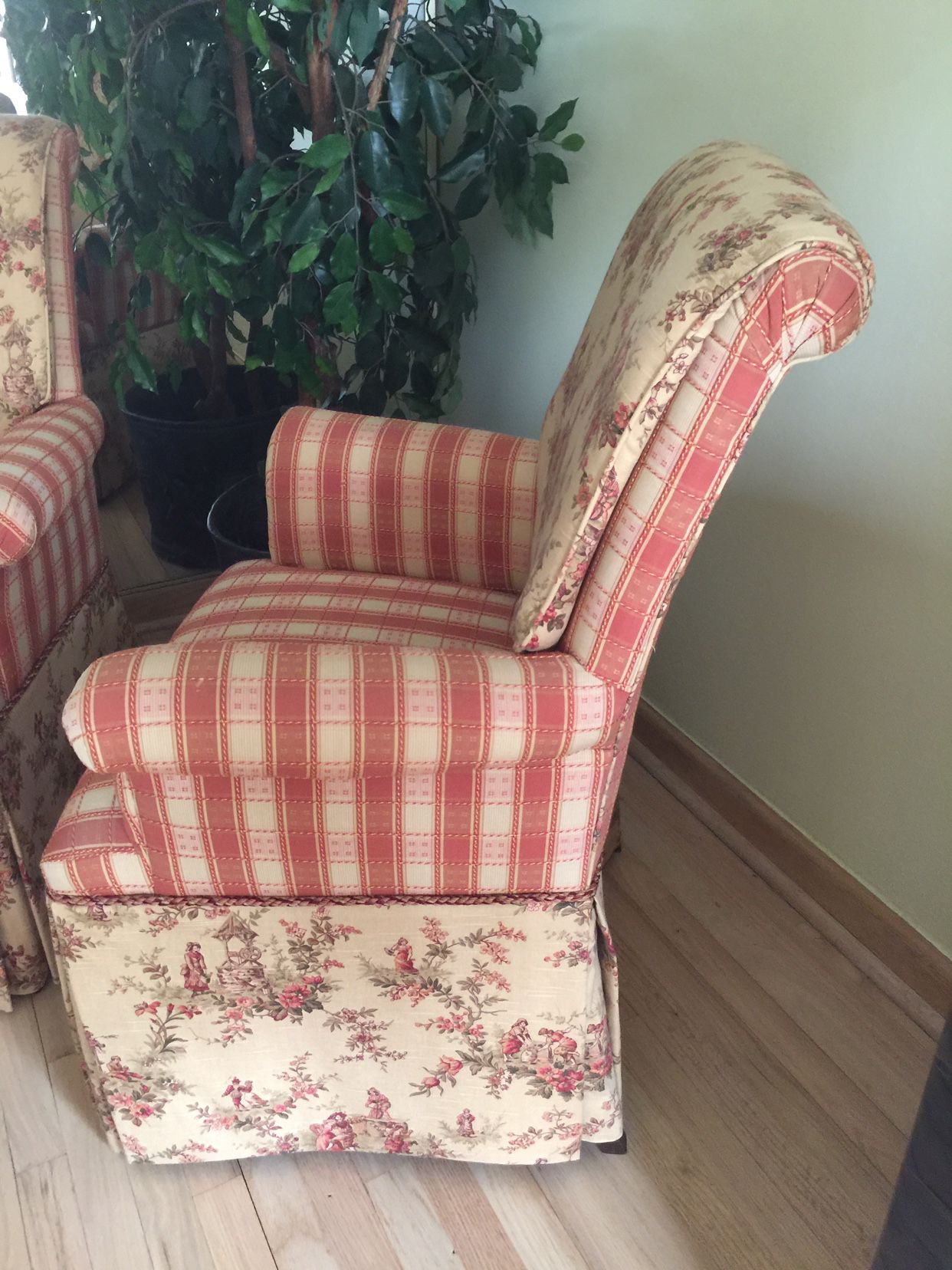 Custom made parsons chairs