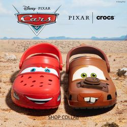 McQueen And Mater Crocs both size 11