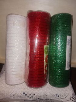 3 new rolls of 10 x 10 poly mesh fabric