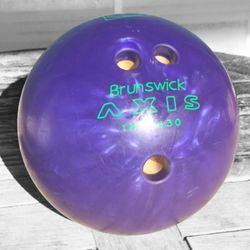 Vintage Brunswick Axis Blue Purple Swirl Bowling Ball