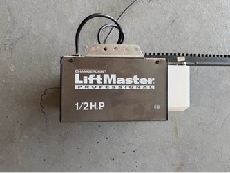 Chamberlain lift master 1/2 hp garage opener.