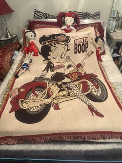 Betty BOOP WALL / Decor Blanket.  Hand Made . 1997. Collection 