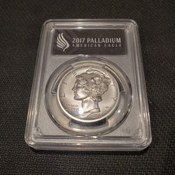 2017 $25 Palladium Eagle, MS-70 First Strike, APMEX Black Label