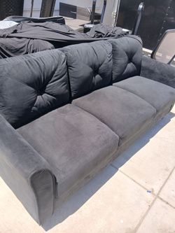 Black single couch