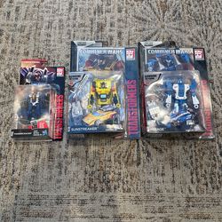 Transformers Combiner Wars lot Mirage, Sunstreaker, Thunder Cracker