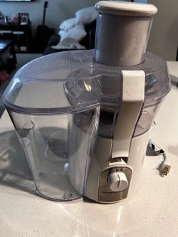 Hamilton Beach Centrifugal Juicer Electric White/Clear Detachable 1-Speed