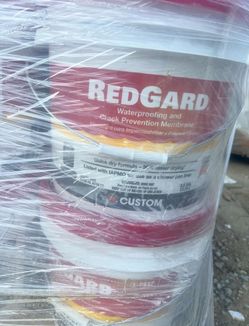 15 Buckets RedGard Waterproofing 3.5 Gal - $65 Each - Indianapolis