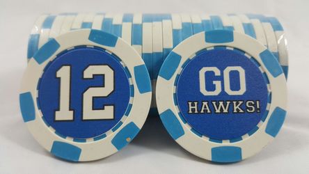 Seattle Seahawks 12th Man Poker Chip Golf Ball Marker