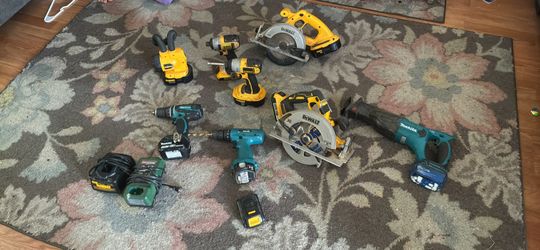 Dewalt & Makita power tools
