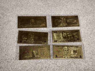 Collectable Fools Gold Plated Bills Mint Condition