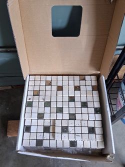 12”x12” Mosaic Backsplash Tile – 2 Full Boxes + 1 Partial