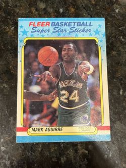 1988 Fleee Mark Aguirre Card