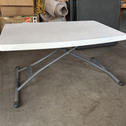 Height Adjustable Folding Table 19"x30"