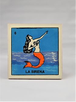 Lotería Tile – La Sirena #6 (4x4)